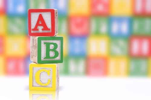 Colorful ABC blocks
