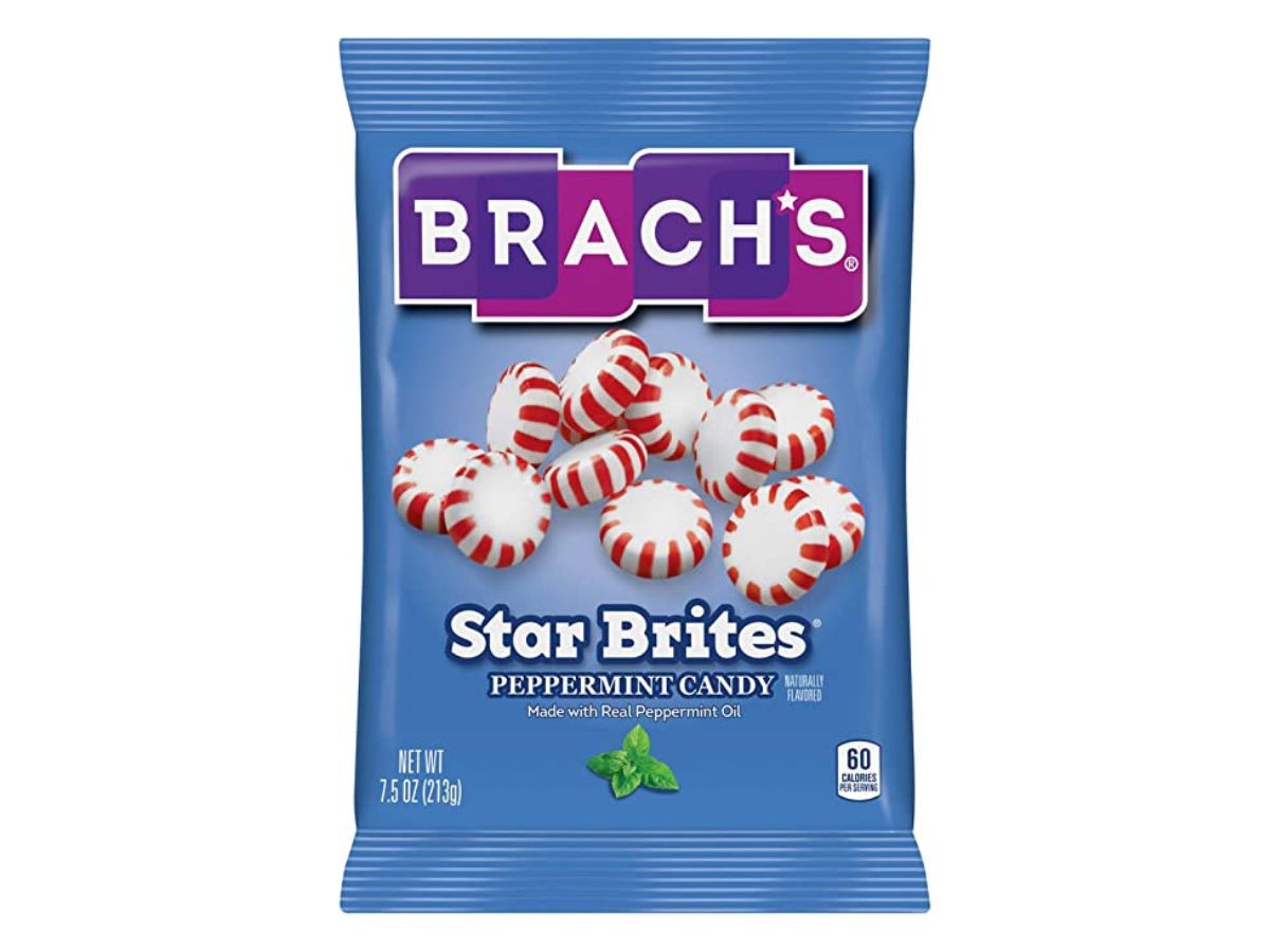 A bag of Brach's Star Brites peppermint candy