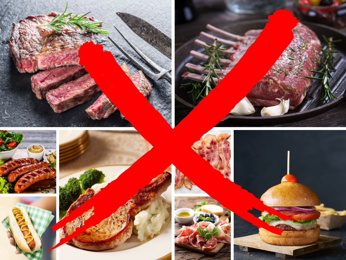Foods to avoid with alpha-gal syndrome include beef, pork, lamb, and any other mammalian meat