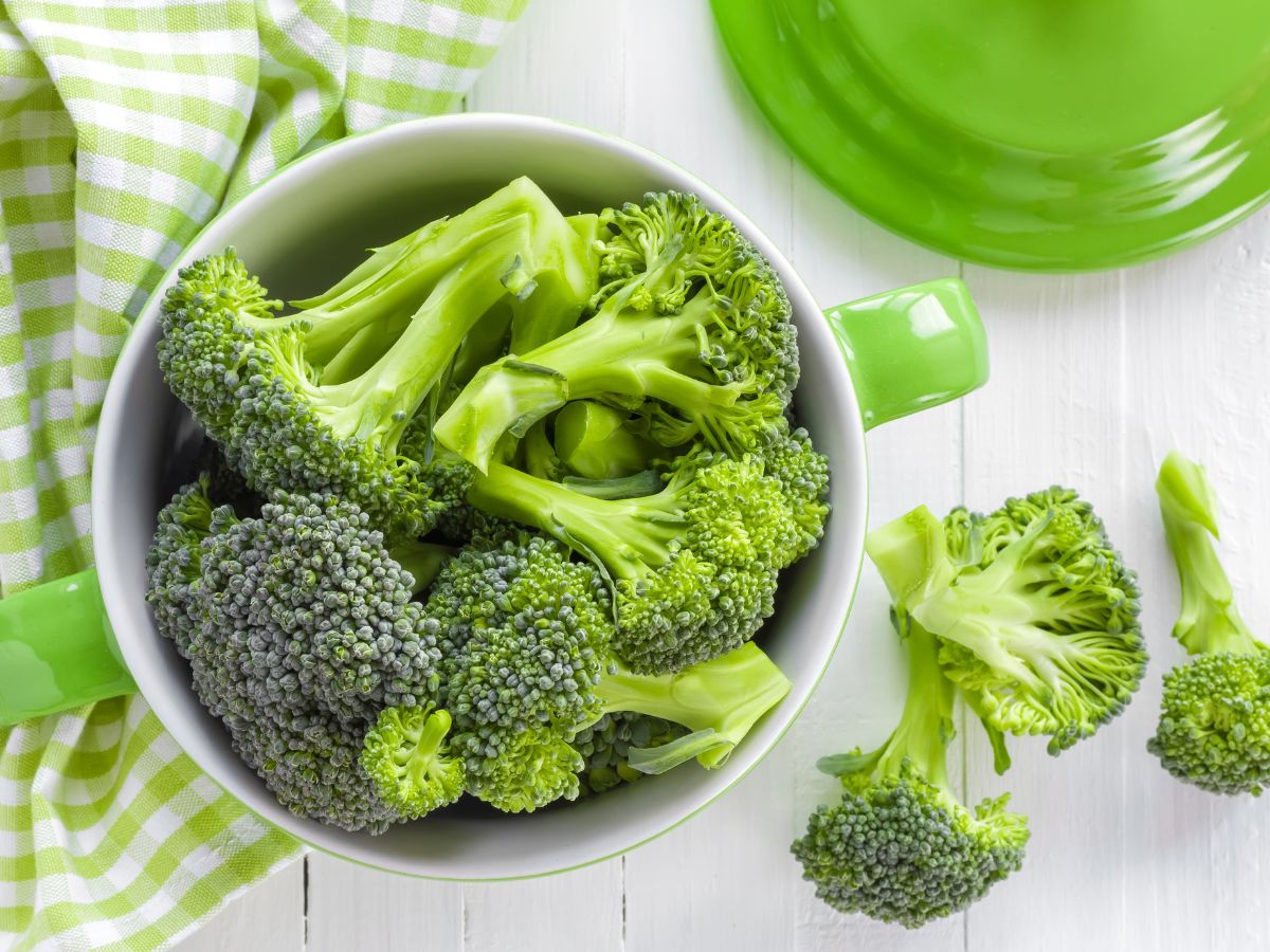 Broccoli Florets in a Bowl