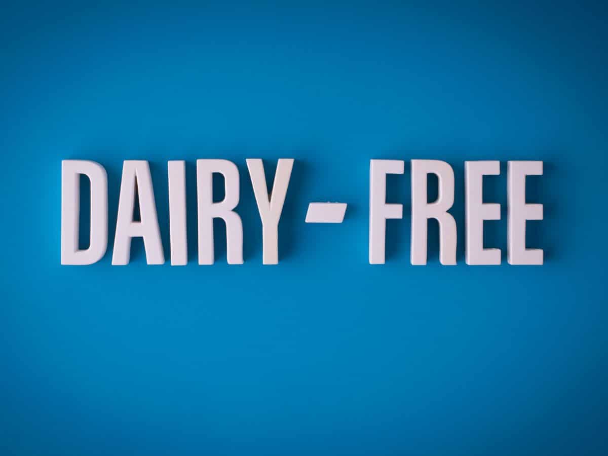 Dairy-free sign