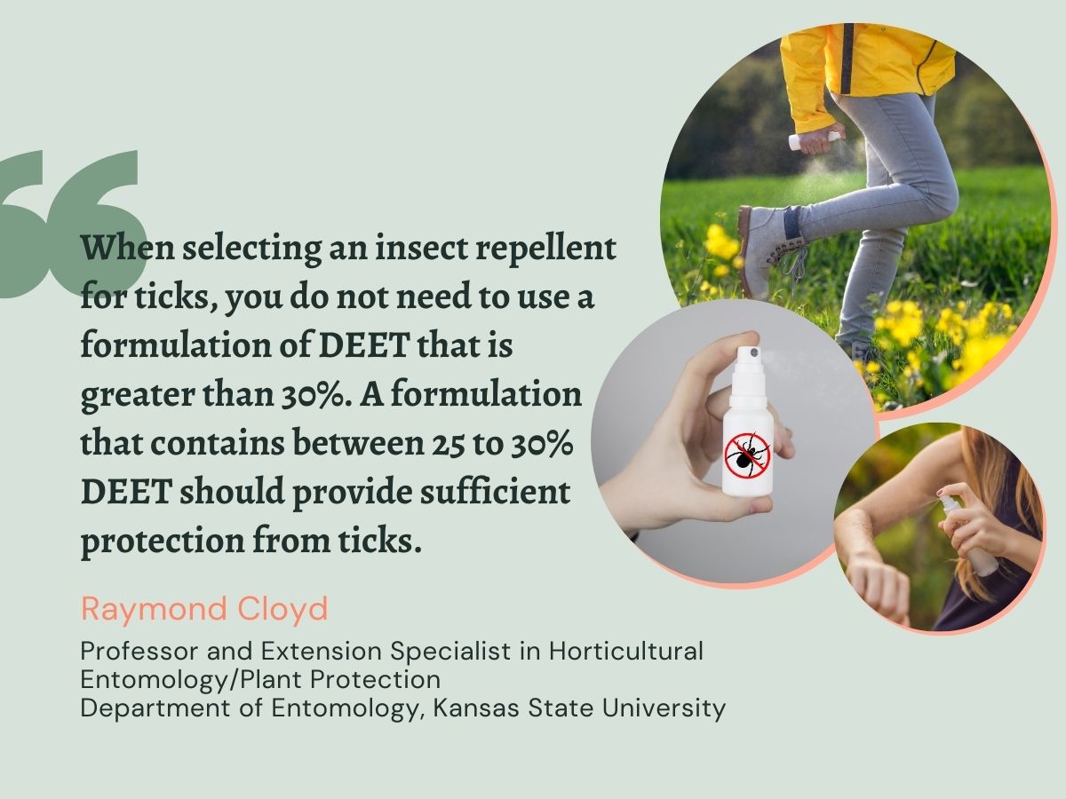 Quote from Dr. Cloyd About Tick Spray