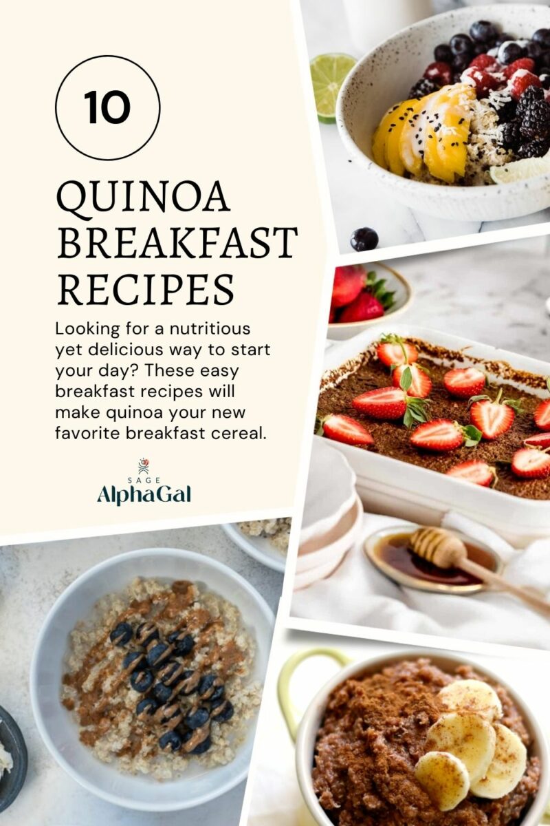 10 quinoa breakfast recipes.