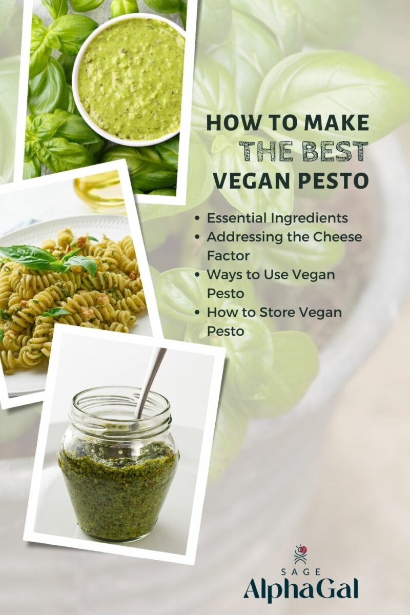 How to make vegan pesto.