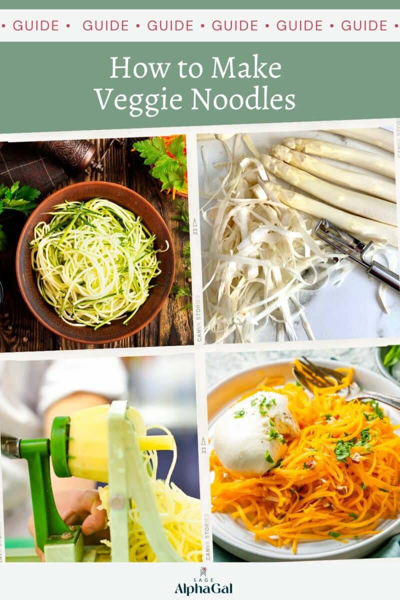How to make veggie noodles.