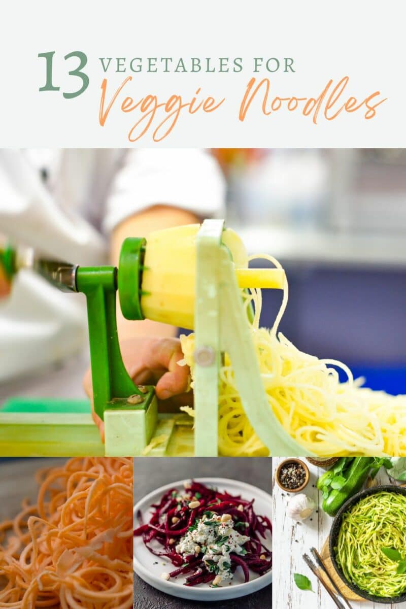 13 vegetables for veggie noodles.