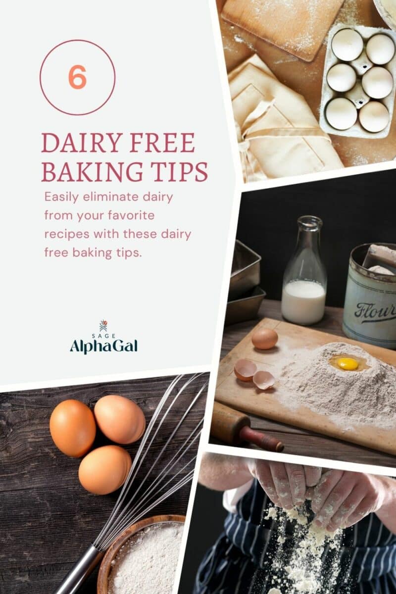 Dairy free baking tips.