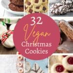 32 vegan christmas cookies.